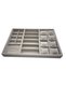 Xlarge 50X36.5 cm Cream Velvet Jewelry Organizer Tray for Watches, Glasses, Rings, and Earrings - 4