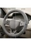Premium Leather Steering Wheel Cover 15 inches (37-38cm) – Universal Fit Anti-Slip Grip, Breathable Soft PU Leather, Heat Resistant, Easy Install, Car Interior Accessories - 3
