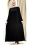 New Season Embroidered Ferace Tesettür Women's Outerwear - 3