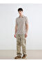 Xside Beige Polo Collar Men's T-Shirt - 4