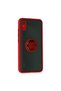 غطاء حماية سيليكون متوافق مع هاتف Xiaomi Redmi 9A مع حلقة مونتريال - أحمر - 5