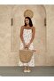 Women's Floral Patterned Rope Strap Summer Dress - 3