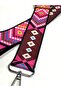 Authentic Patterned Bag Handle / Adjustable Strap / Polyester Bag Handle Pink - 2