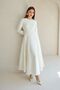 Hijab Dress Ecru Zipper Detailed Dress Hijab Evening Dress Hijab Graduation Dress