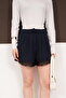 Lace Detailed Shorts - Navy Blue |   D2995 - 4