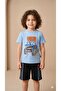 Boy's Summer Shorts Set T-Shirt Shorts Cotton Casual Comfortable Combination 3-4-5-6 Years Old - 4