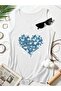 Women's Mix Printed Half V-Neck Sleeveless Regular Fit Comfortable T-Shirt