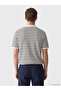 Esvab • Modern & Distinctive Devrik Roba Collar Striped Men's T-Shirt - 5