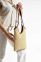 Natural Wicker Textured Double Bag Set Daily Use Large Size Shoulder and Hand Bag (Length 27 cm Width 30 cm) - 3