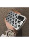 Samsung Galaxy A25 Compatible Silicone Edge Hard Back Case Couple Phone Case Brand Patterned - 3