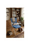 Ergonomic Foldable Office Chair with Writing Pad and also cup holder in Black for Training Room,Meeting Room - 4