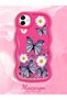 Samsung Galaxy M13 Compatible Case Camera Protector Red Silicone Couple Phone Case Butterfly Pattern - 2