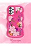 Samsung Galaxy A33 5g Compatible Case Camera Protector Red Silicone Couple Phone Case Floral Pattern - 2