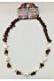 Brown Obsidian Natural Stone Necklace Effective for the Mind and Digestive System Sea Themed - 2