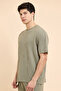 Ribbed T-Shirt with Crew Neck and Short Sleeves - 3