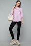 Teddy Detail Shirt with Classic Collar and Long Sleeves - 3