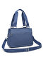 Medium Size Multi-Pocket Waterproof Lightweight Crinkle Fabric Women's Shoulder Bag Blue - 3