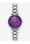 Women's Steel Case Steel Band Roman Numeral Colorful Dial Wristwatch - 2