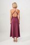 Women's Modal Woven Maxi Dress V-Neck Thin Straps Shift Cut Unlined Comfortable Summer Collection Casual - 5