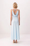 Women's Degaje Collar Sleeveless A-Line Maxi Satin Woven Unlined Evening Dress Elegant Casual Comfortable Modern - 5