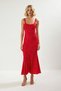 Women's Polka Dot Strappy Sleeveless Bodycon Maxi Dress Pool Neckline Fish Cut Daily Casual Modern - 4