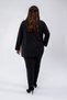 Women's Plus Size Epaulet-Covered Pocket Detailed Suit Black - 5