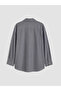 Blue Striped Ruffled Women's Shirt Tunic - 4