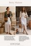 Betty Bands Women's Bohemian Tasseled Lace Skirt White Midi Skirt Summer Beach Skirt with Belt and Belted Skirt - 5