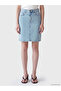 Blue Regular Fit Mini Jean Skirt - 2