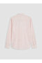 Regular Fit Striped Linen Blended Men's Shirt - 7