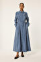 Belted Pocketed Kupra Dress