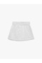 Beli Lace-Up Slim Fit Embroidered Mini Sports Shorts Skirt - 4