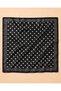 Women's Polka Dot 50X50 cm Satin Scarf, Black Silky Textured Square Neck Hair and Bag Accessory - 5