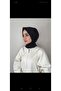 Women's Black Sandy Fabric Ready-To-Wear Shawl with Snap Fasteners - 2
