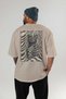 For the Love of Cats 96 Cat Printed Beige Oversize T-Shirt 100% Cotton Unisex Cat Lover Premium Design - 4