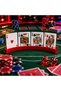 Poker Playing Cards Deck Card Holder Accessories (Red)