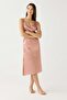 Luna Touch Slit Detailed Satin Nightgown Mink