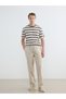 Vizyon New Season Crew Neck Striped Men's T-Shirt - 2