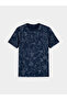 Nevavm Men's T-Shirt with Oval Collar Pattern - 4