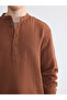 Nevavm Regular Fit Stand Collar Men's Textured Shirt with a Difference - 3