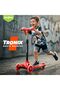 Tronix Skate Scooter for Kids with LED PU Wheels, 3 Wheel Kick Scooter (Red) - 2