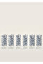 Paisley 6-Piece Raki Glass Set Blue (180 Cc)