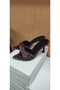 Women's Leopard Print Satin Pointed Toe Slippers - 3