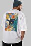 For the Sake of Cats 103 Cat Printed White Oversize T-Shirt 100% Cotton Unisex Cat Lover Premium Design - 7