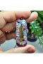 Labradorite - Amethyst - Red Garnet - Rutile Quartz Emerald Feather Orgonite Pendant (Handmade Design Products) - 2