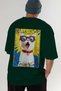 36 Cats for the Sake of Cats Printed Green Oversize T-Shirt 100% Cotton Unisex Cat Lover Premium Design - 6