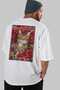 1 Cat for the Love of Cats Printed White Oversize T-Shirt 100% Cotton Unisex Cat Lover Premium Design - 7