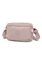 Daily Small Size Waterproof Lightweight Crinkle Fabric Women's Shoulder Bag Sand - 2
