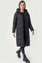 Women's Hooded Black Coat - 2