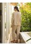 Beige Floral Print Cotton Top and Pants Co-ord Set - 7